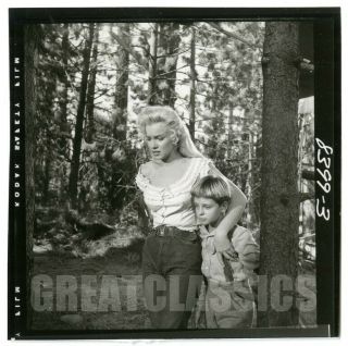 Marilyn Monroe Tommy Rettig River Of 1954 Vintage Photograph