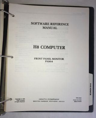 HDOS Vols 1 and II - Manuals and Software for Heath Zenith H8 H - 88/H - 89/Z - 89 etc 8