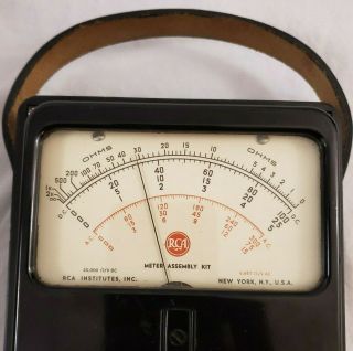 Vintage Rca Institutes Inc.  Meter Assembly Kit Volt/ohm/current York,  Ny Usa.