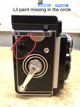 Rolleiflex 3.  5f 2218196 Model 1 Still Has A Roll Of Film In It 12