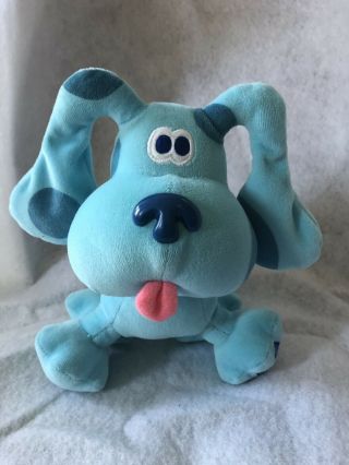 Blues Clues 10 " Blue Puppy Dog Plush Stuffed Toy Viacom Nick Jr 1998 Vintage 90s