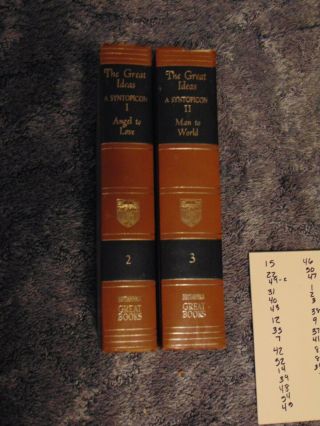 Great Ideas A Syntopicon I & Ii Britannica Great Books Of The Western World 2,  3