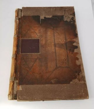 Vtg Accounting Ledger Book 1892 Expenses Profit Lose Payable Bookkeeping 18 " X12 "