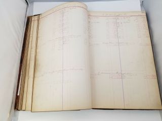 Vtg Accounting Ledger Book 1892 Expenses Profit Lose Payable Bookkeeping 18 