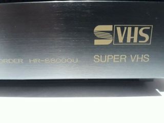 JVC HR - S8000U VHS VCR Player Recorder 4 - Head Hi - Fi S - VHS Remote 6
