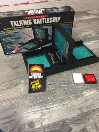 Vintage 1989 Milton Bradley Electronic Talking Battleship Game.