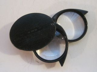 Vintage Bausch & Lomb Magnifier 3x 4x 7x Pocket Purse Folding Magnifying Glass