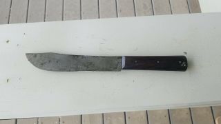 Vintage 7 " Carbon Steel Butcher Knife 11.  5 " Long United States Cutlery