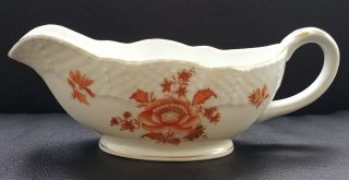 Vintage 1959 Herend Hungary Red Chinese Bouquet Gravy Boat Ussr Fleet