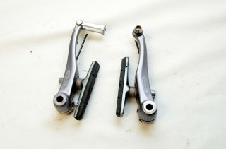 Vintage Avid 20 V - Brakes Linear Pull Front Or Rear Silver Mtb Bike W/ Pads