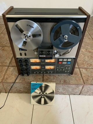Teac A - 2340sx 4 - Channel Stereo Tape Deck Reel - To - Reel With Tdk - Amr - 7 Reel