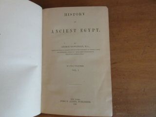 Old HISTORY OF ANCIENT EGYPT Book Set 1886 EGYPTIAN MYTHOLOGY PYRAMID RUIN MUMMY 2
