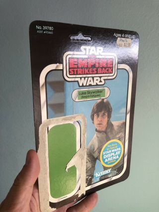 Vintage Star Wars Kenner ESB Luke Skywalker Bespin UNPUNCHED 45 Card Back 4