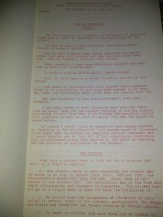Vintage Scientology Era Dianetics Internship Course Pack L.  Ron Hubbard 1978 4