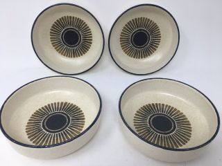 (4) Vintage Lenox PERCUSSION Temper - Ware Coupe CEREAL BOWLS,  6 1/8 