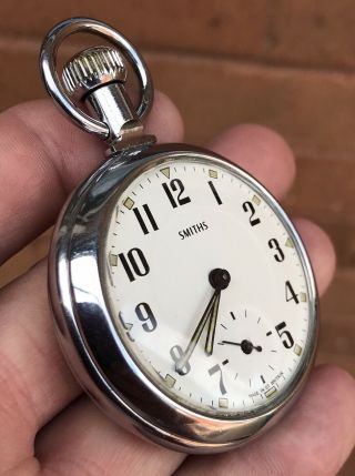 A GENTS VINTAGE “MILITARY STYLE” 1930/40s ”SMITHS EMPIRE” POCKET WATCH. 5