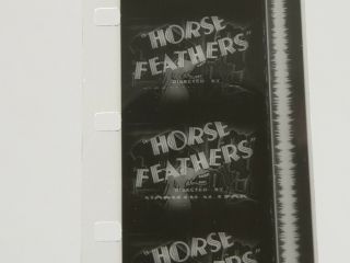 Marx Brothers " Horse Feathers " 16mm B&w Film W/sound 2 Large Reels