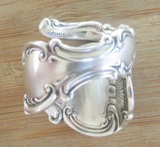 Vintage Handmade Sterling Silver Spoon Ring Sz 8.  5 12 - F7404 4