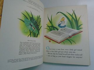 Walt Disney ' s Alice in Wonderland,  Little Golden Book,  LGB,  1st (A) Edition 1951 4