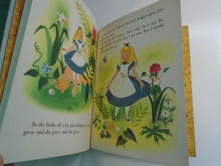 Walt Disney ' s Alice in Wonderland,  Little Golden Book,  LGB,  1st (A) Edition 1951 7