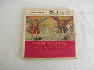Vintage 7 Inch Reel To Reel Tape Verdi Requiem Vienna Philharmonic Vg Cond