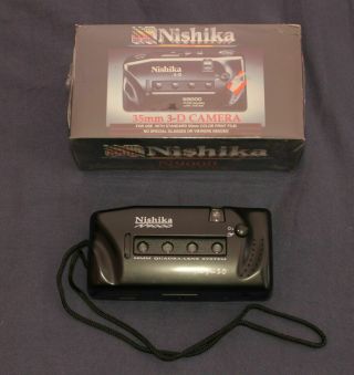 Nishika N9000 3d Camera 35mm Quadra Lens System Factory