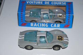 Vintage Strombecker 1/32 Porsche Carrera Set Of 2 Cars - Box And Car/chassis)