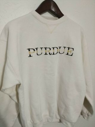 2 Usa Vtg 90s Russell Purdue University Hoody Sweatshirt Sz Large Football Ncaa