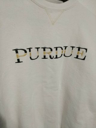 2 USA Vtg 90s Russell Purdue University Hoody Sweatshirt sz Large Football NCAA 2