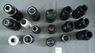 Sixteen Lenses for TV Camera 47 2