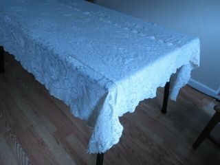 Vintage Tablecloth with Buffet Runner 2