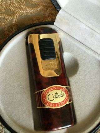 Vintage Colibri Quantum Xl Ii Cigar Lighter With Case
