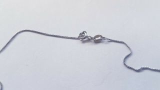Vintage Ornate Sterling Silver Tear Drop Amber Pendant Necklace 8