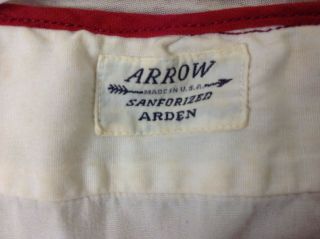 Vintage 1950s Arrow Sanfordized Arden Childs Paint Smock? Ladies Craft Shirt? M 4