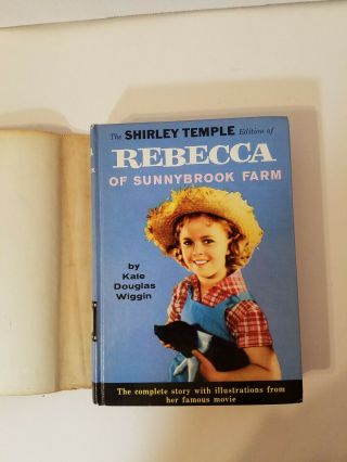 The Shirley Temple Edition of Rebecca of SunnyBrook Farm Book 1959 HB.  VINTAGE 3