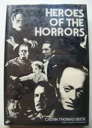 Rare 1975 Vincent Price Signed 1st Ed.  Heroes Of The Horrors Photo Illustrations