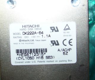 Vintage Computer Hitachi Hard Disc Disk Drive DK22A - 54 2