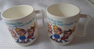 Snap Crackle Pop Vintage Cups Mugs Set Of 2 Kellogg 1984 Fun Times Never Stop