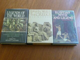 Egyptian/greek/world Legends:folklore/myth/folk Tales/stories: (3) Hc W/dj Books