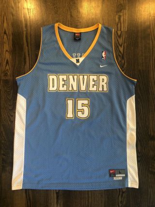 Vintage Nike Melo Carmelo Anthony 15 Denver Nuggets Jersey Size Large 44 L