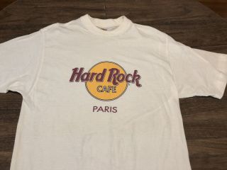 Vintage Hard Rock Cafe Paris France Small White T Shirt
