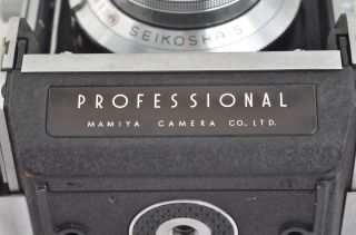 - MAMIYA C3 PRO MEDIUM FORMAT TLR w/105mm F3.  5 LENS,  CAP,  INSTR. ,  GORGEOUS 7