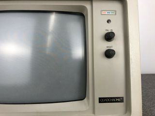 Quadram Quadchrome CGA Color Computer Monitor for IBM PC Compatibles 2