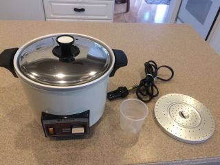 Vintage Hitachi Chime - O - Matic Model Rd - 4053 5.  6 Cup Food Steamer Rice Cooker