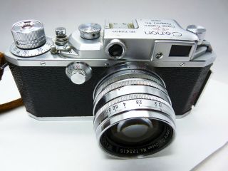Canon IIf CAMERA w 50/1.  8 RANGEFINDER LTM with case E - P 5172 2