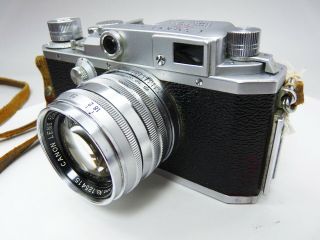 Canon IIf CAMERA w 50/1.  8 RANGEFINDER LTM with case E - P 5172 5