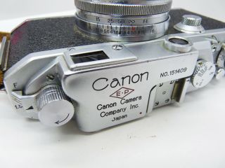 Canon IIf CAMERA w 50/1.  8 RANGEFINDER LTM with case E - P 5172 7
