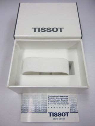 Tissot Vintage Hard Plastic Compact Watch Box International Guarantee Forms Book