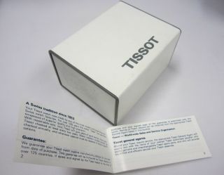 TISSOT Vintage Hard Plastic Compact Watch Box International Guarantee Forms Book 7