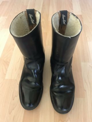 Vintage Hawkins Motorcycle Boots Size 9